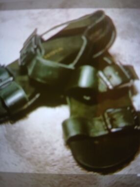 Vionic Black Buckle Strap Sandals